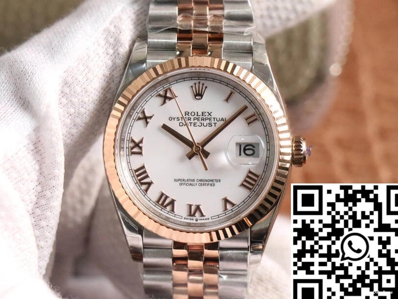 Gold M126231-0015 Rose Datejust Factory EW Rolex 1001